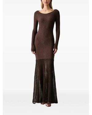 Guess Perilla Rhinestone-Embellished Pleated-Skirt Maxi Dress - Multicolour