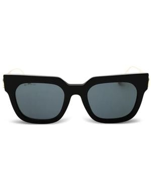Etro Lunettes De Soleil À Monture Rectangulaire Et Ornement Pegaso - Black