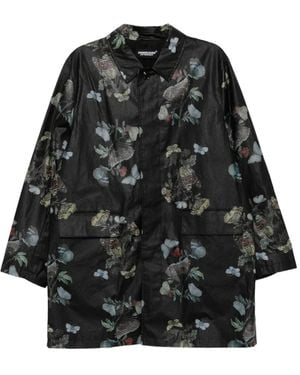 Undercover Butterfly-Print Jacket - Black