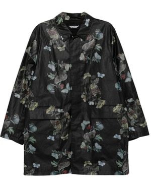 Undercover Butterfly-Print Jacket - Black