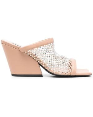 Stella McCartney Crystal Mesh Mules - Multicolour