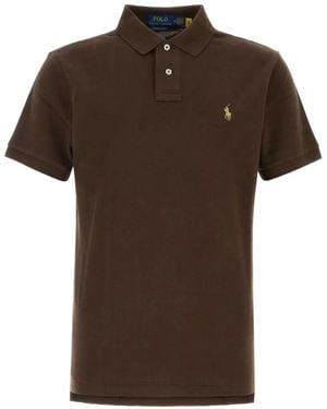 Polo Ralph Lauren Polo Pony Piqué Polo Shirt - Brown