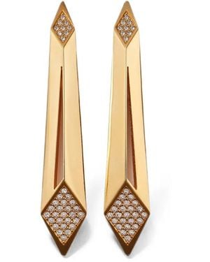 Versace Blade Crystal Earrings - Metallic
