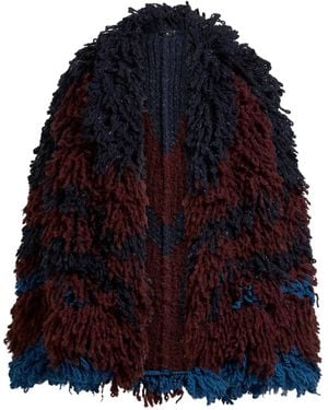 Etro Wool- And Alpaca-Blend Fur-Stitch Jacket - Blue