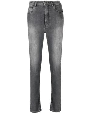 Philipp Plein High-Rise Skinny Jeans - Gray