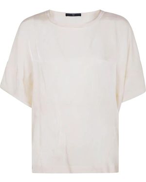 High Wide-Sleeve T-Shirt - White