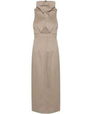The Mannei Lomma Sleeveless Midi Dress - Natural