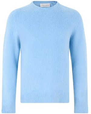 Roberto Collina Brushed Crew-Neck Sweater - Blue