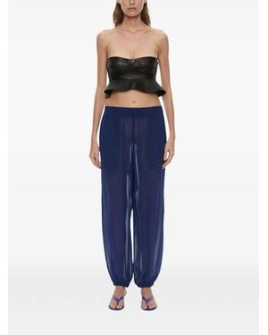Christopher Esber Bennett Seidenhose - Blau
