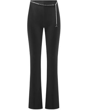 Manière De Voir Fit And Flare Leggings With Chain - Black