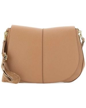 Gianni Chiarini Grained-Leather Shoulder Bag - Natural