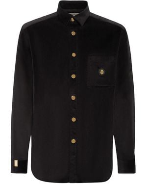 Billionaire Corduroy Shirt - Black