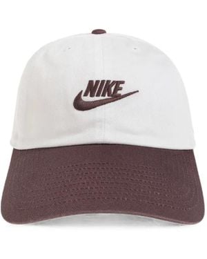 Nike Club Logo-Embroidered Baseball Cap - White