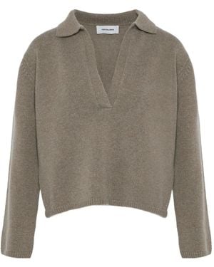 Yves Salomon Polo-Collar Jumper - Grey