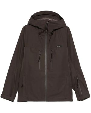 Prada Hooded Zip Jacket - Brown