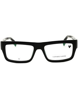 Canada Goose Rectangle-Frame Glasses - Black