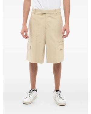 McQueen Pantalones cortos con bolsillos de solapa - Neutro
