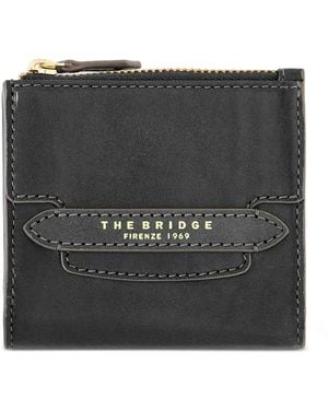 The Bridge Lucrezia Logo-Print Leather Wallet - Black