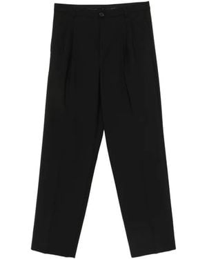 Amaranto Pantalon À Design Plissé - Black