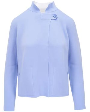 Akris Button Jacket - Blue