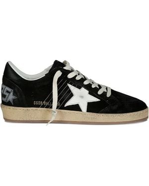 Golden Goose Ball Star Suede Star Trainers - Black