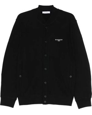 Givenchy Buttoned Bomber Jacket - Black