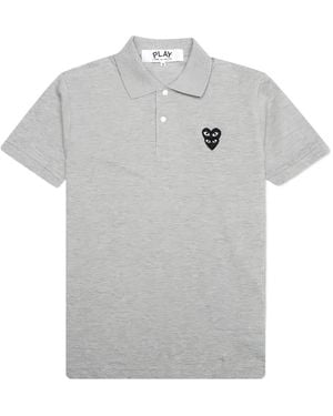 COMME DES GARÇONS PLAY Polo Stacked Heart - Gris