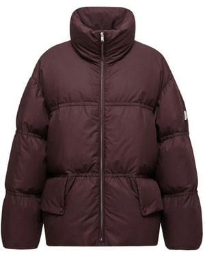 Moncler Funnel-Neck Pocket Jacket - Purple