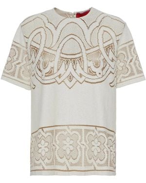 La DoubleJ Lacey House Embroidered T-Shirt - Grey