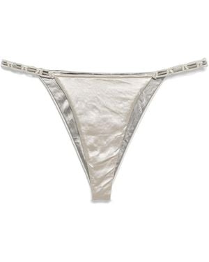 Isa Boulder Astoria Chain Bikini Bottoms - White