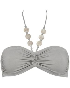 Eres Lana Bandeau Bikini Top - Gray