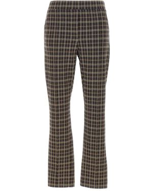 Elena Miro Checked Trousers - Grey