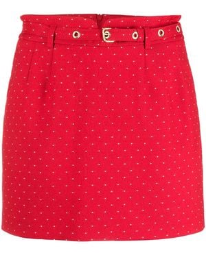 RED Valentino Dotted Belted Shorts - Red