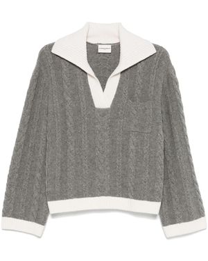 Claudie Pierlot Twisted ポロネック セーター - グレー