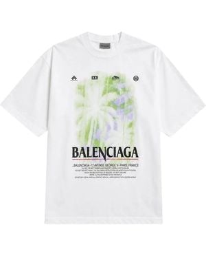 Balenciaga The Window Medium Fit T-Shirt - White
