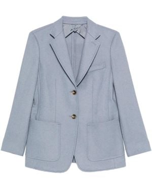 Max Mara Single-Breasted Blazer - Blue