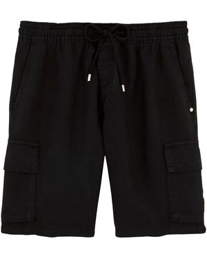 Vilebrequin Linen Bermuda Shorts - Black