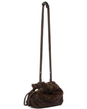 Liu Jo Petite Pochette En Fourrure Artificielle - Black