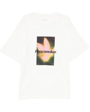 Oamc Peacemaker T-Shirt Bird - Blanc