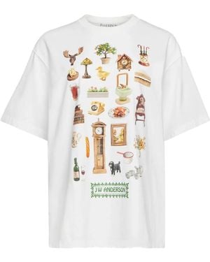 JW Anderson Diorama Tシャツ - ホワイト