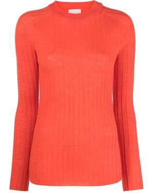 Alysi Ribgebreide Top - Roze