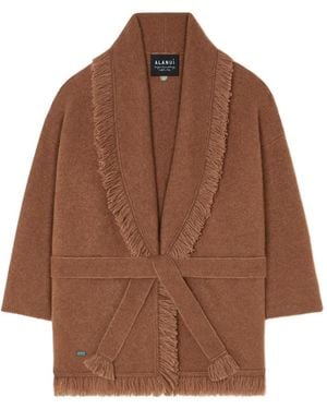 Alanui Cardigan Mit Gürtel - Braun