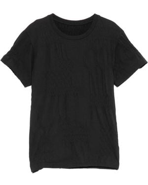 Y's Yohji Yamamoto Textured T-Shirt - Black