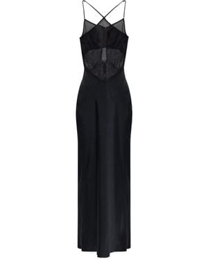 IRO Slip dress con detalle de encaje - Negro