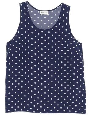 P.A.R.O.S.H. Polka-Dot Sleeveless Top - Blue