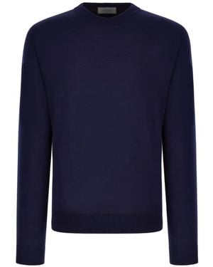 Canali Maglione Girocollo - Blu