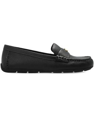 COACH Logo-Detail Leather Loafers - Black