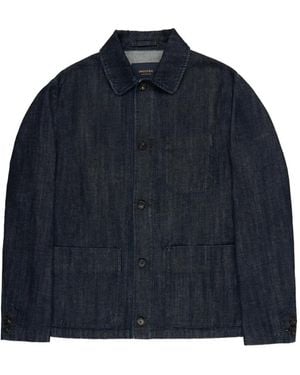 Incotex Patch-Pocket Cotton Jacket - Blue