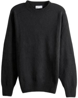 Margaret Howell Asphalt Crew-Neck Jumper - Black