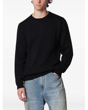 Roberto Collina Ribbed-Knit Crew-Neck Jumper - Black